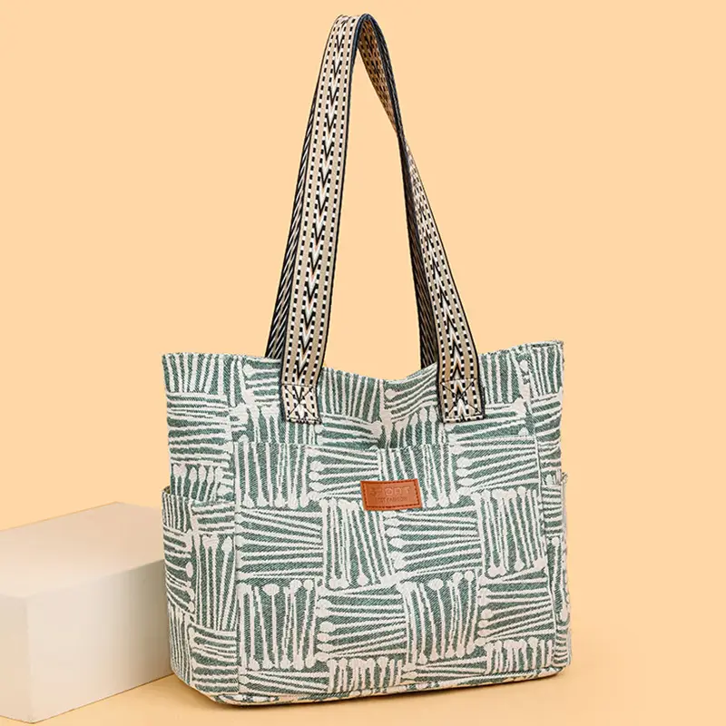 Women Striped Casual Shoulder Bag 2025 New