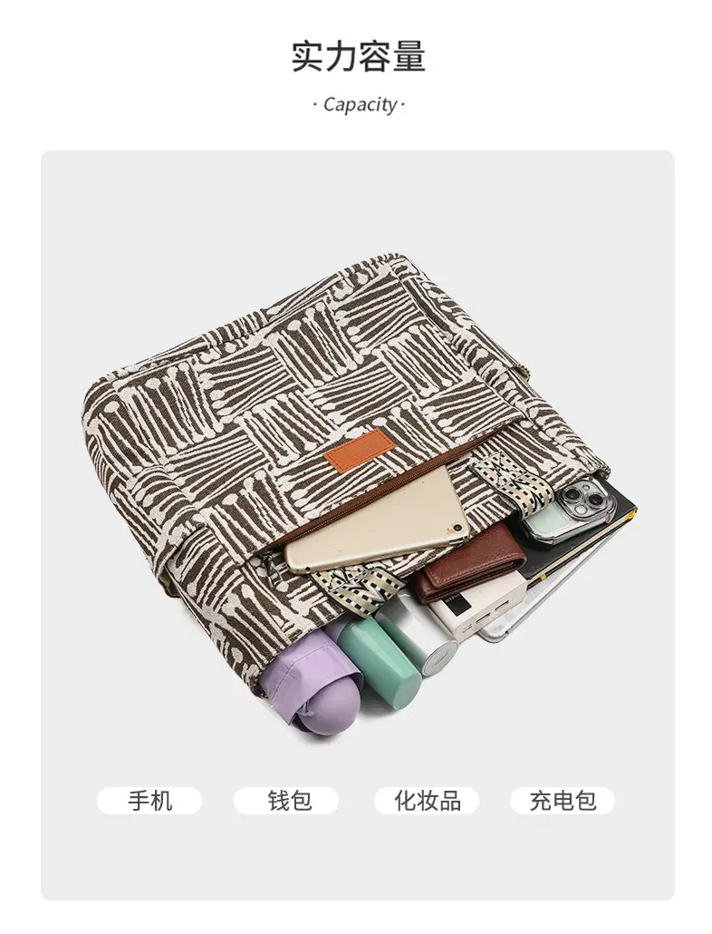 Women Striped Casual Shoulder Bag 2025 New — feature 8