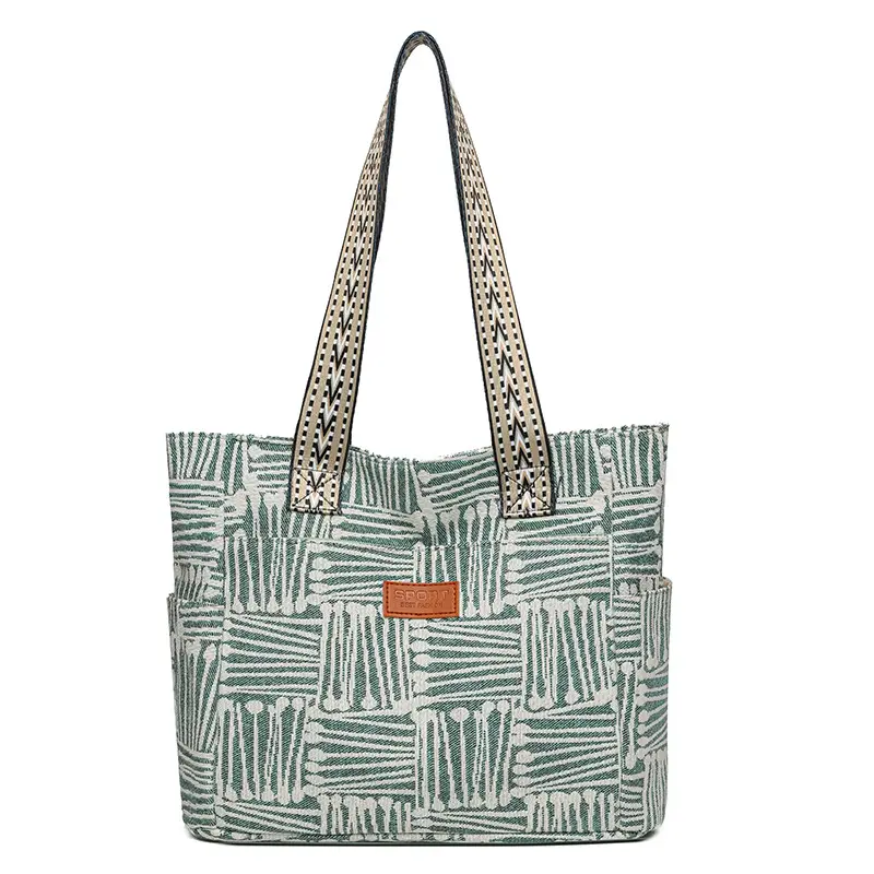 Women Striped Casual Shoulder Bag 2025 New