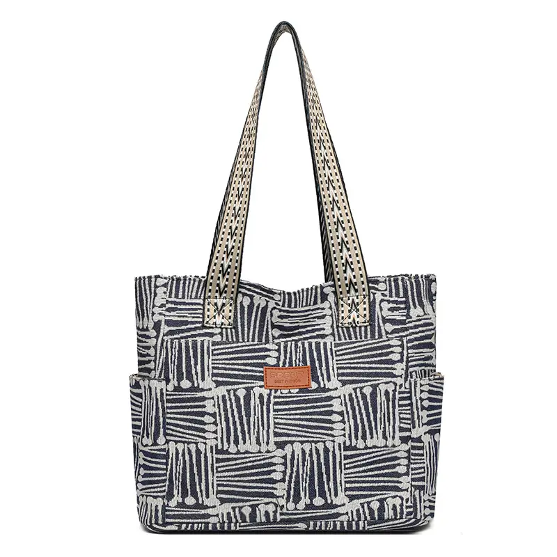 Women Striped Casual Shoulder Bag 2025 New