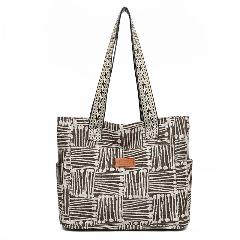 Women Striped Casual Shoulder Bag 2025 New
