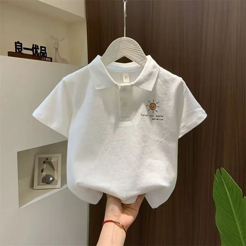 Children's Printed Travel T-Shirt Black Short Sleeve — feature 2