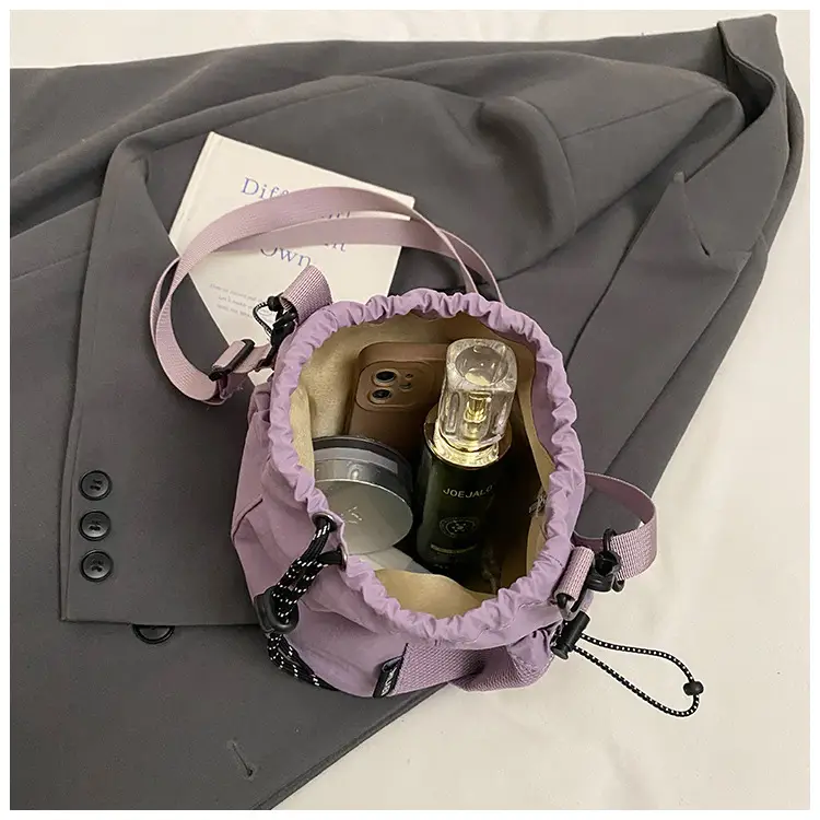 Orange Crossbody Bag for Women with Drawstring Closure — feature 29