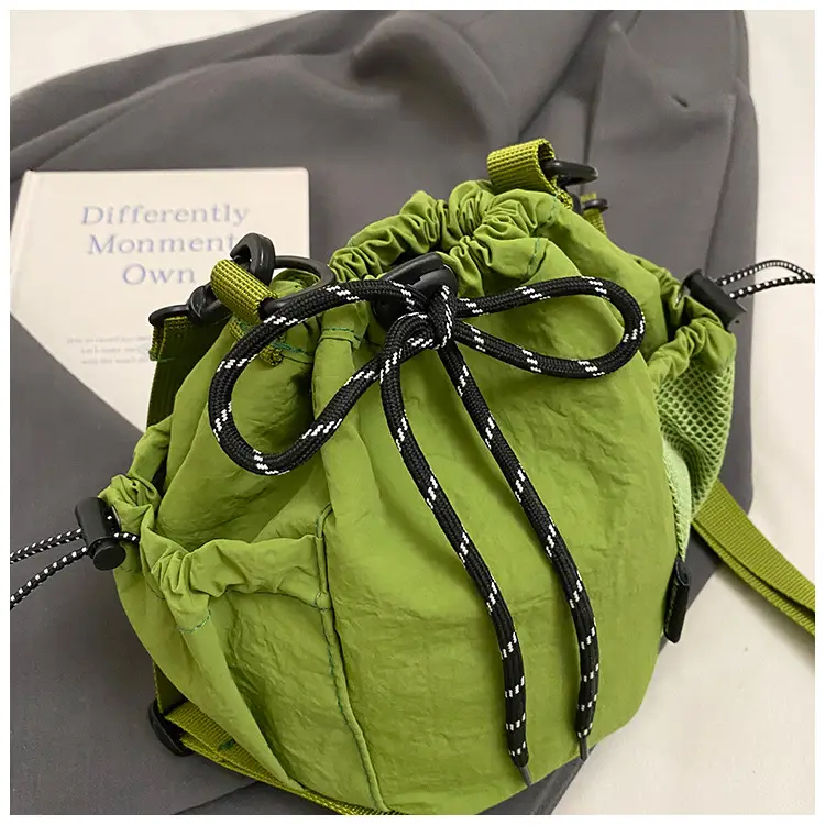 Orange Crossbody Bag for Women with Drawstring Closure — feature 34