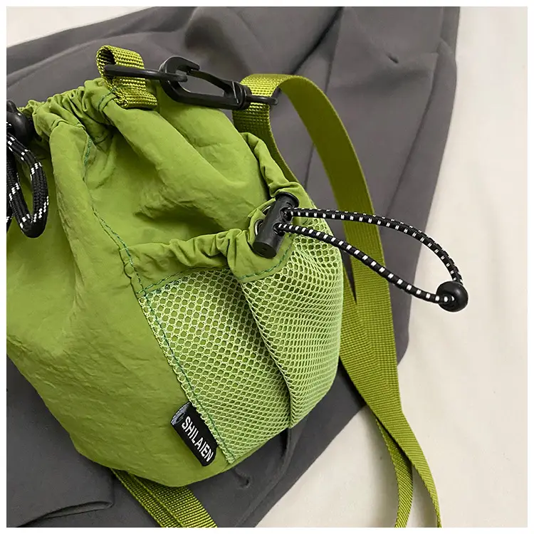 Orange Crossbody Bag for Women with Drawstring Closure — feature 39