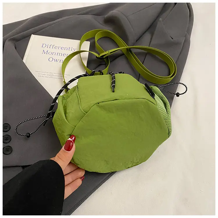 Orange Crossbody Bag for Women with Drawstring Closure — feature 40