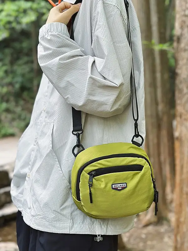 Yellow Mini Crossbody Mobile Tote Bag for Men Women