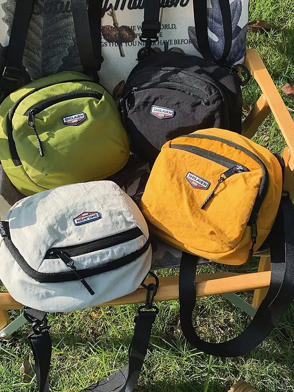 Yellow Mini Crossbody Mobile Tote Bag for Men Women