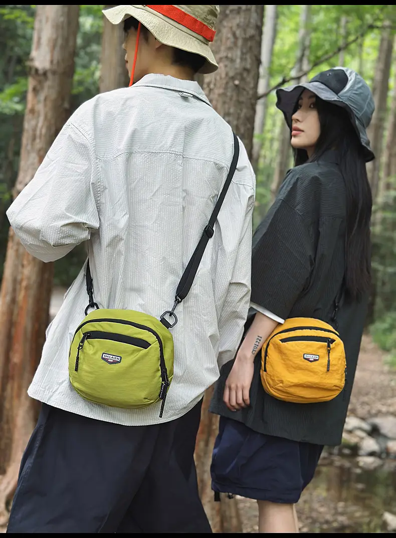 Yellow Mini Crossbody Mobile Tote Bag for Men Women — feature 15