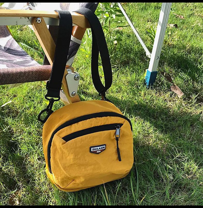 Yellow Mini Crossbody Mobile Tote Bag for Men Women