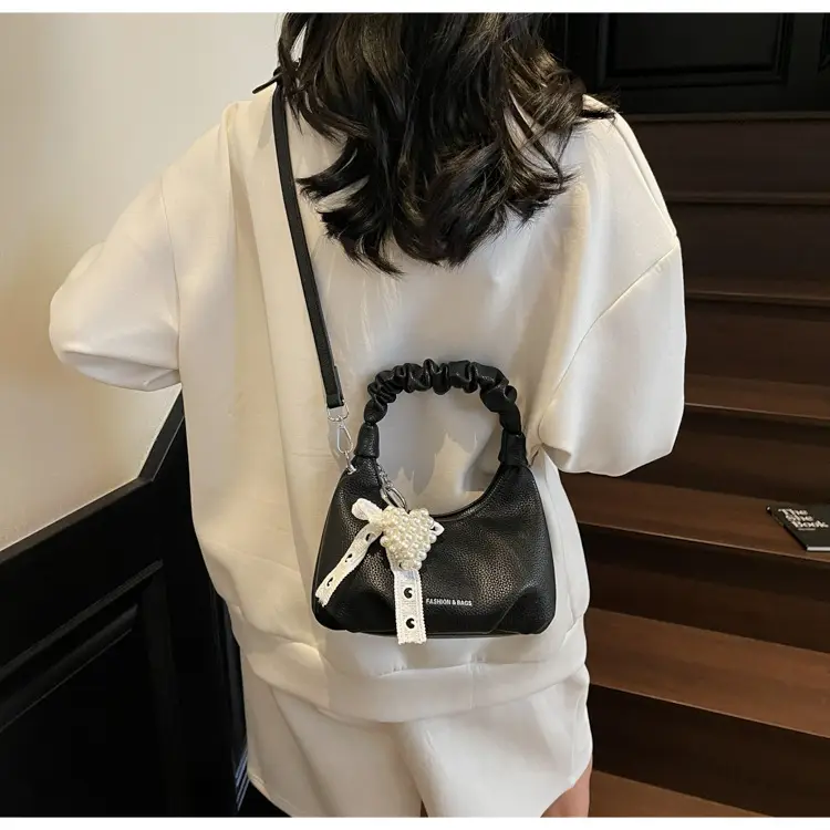 Yellow Pleated Shoulder Bag for Women 2025 Summer — feature 20