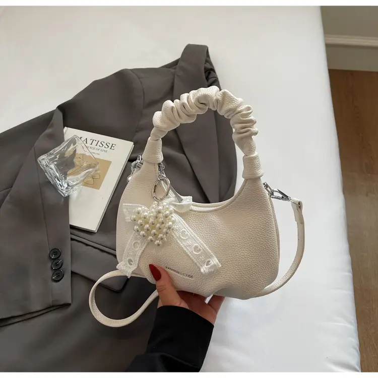 Yellow Pleated Shoulder Bag for Women 2025 Summer — feature 29