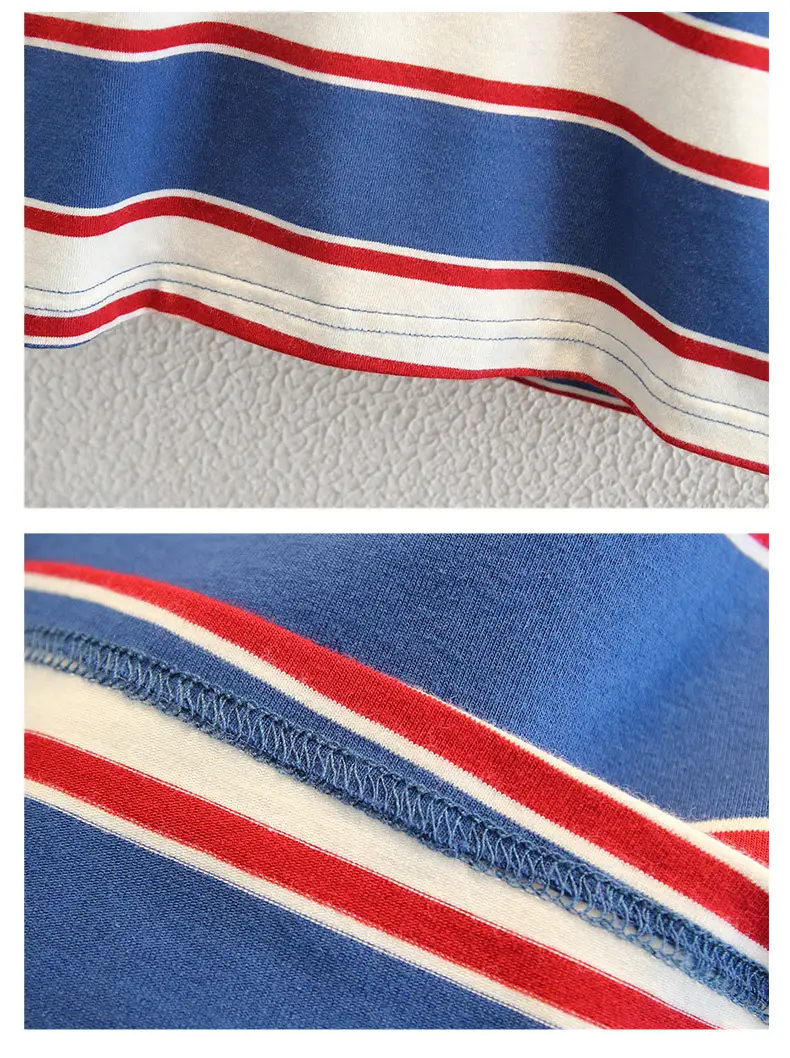 Boys Striped Cotton T-Shirt 2025 Summer — feature 11