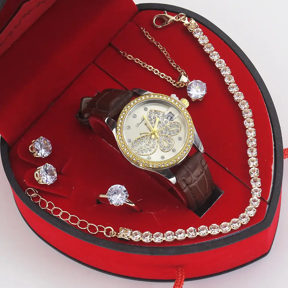Women's High-Value Quartz Watch with Diamond Crystal Set - Image 10