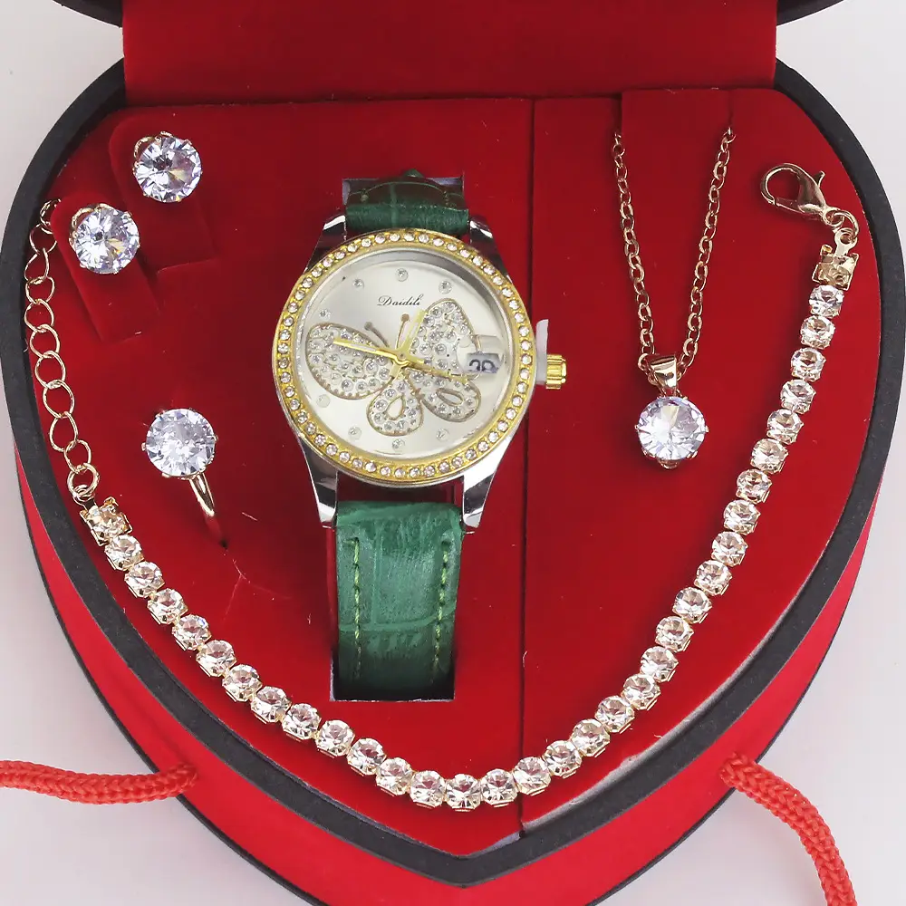 Women's High-Value Quartz Watch with Diamond Crystal Set - Image 4