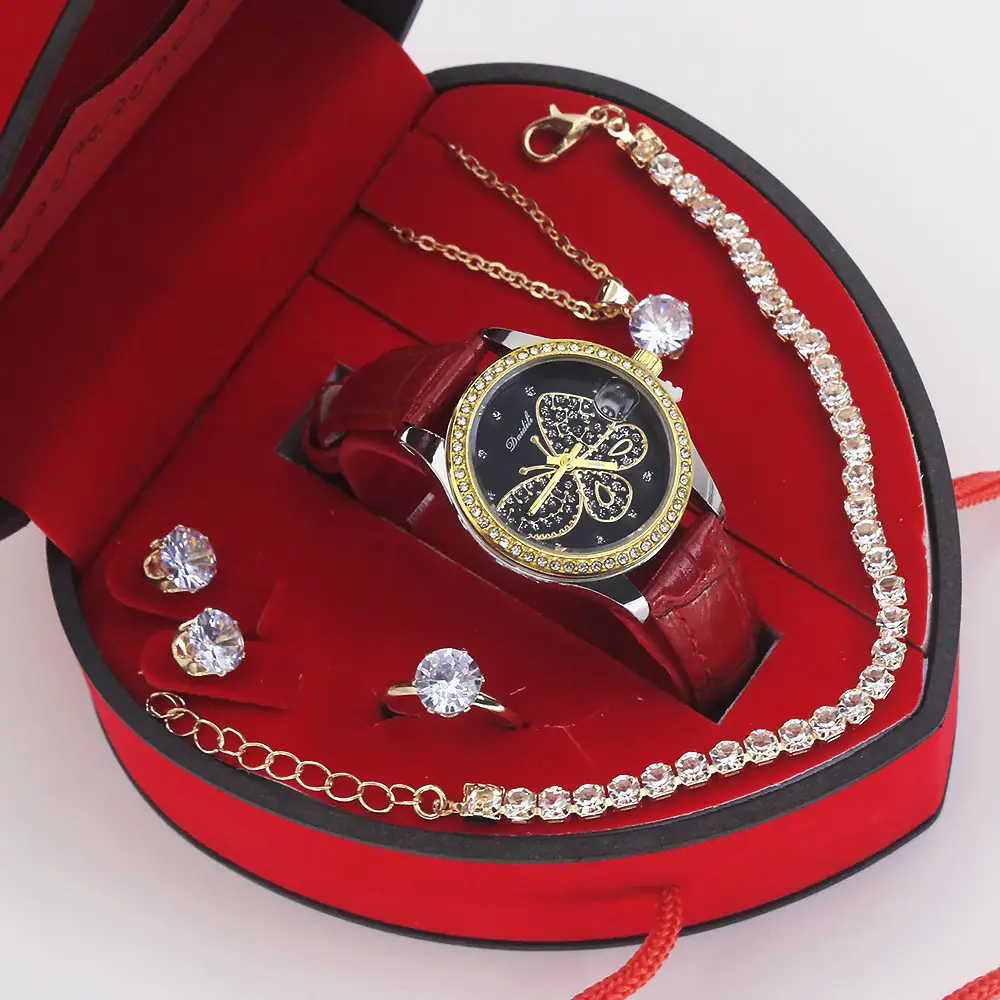 Women's High-Value Quartz Watch with Diamond Crystal Set - Image 5