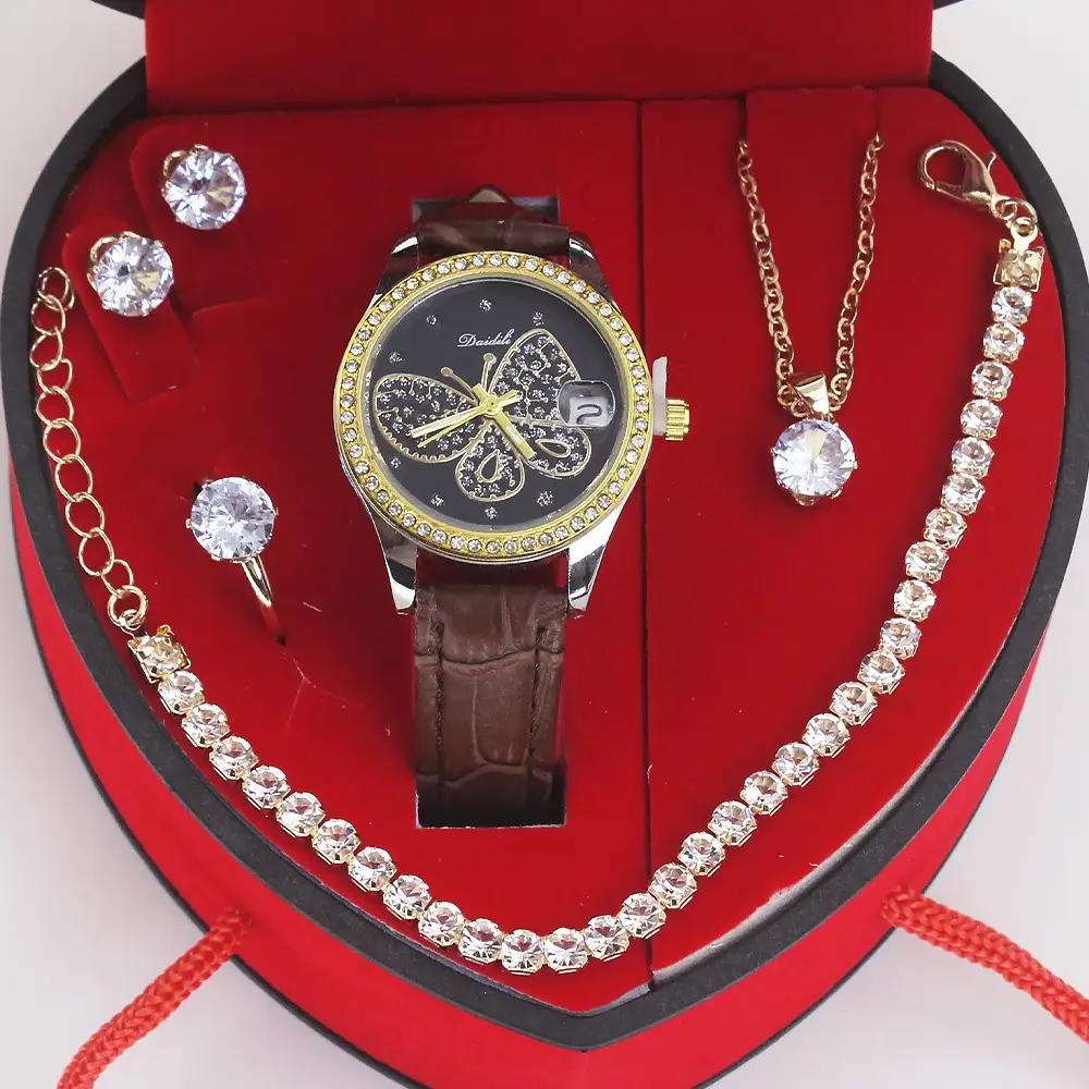 Women's High-Value Quartz Watch with Diamond Crystal Set - Image 9