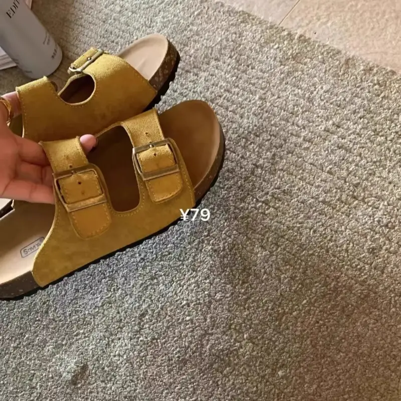 Slippers for Women, 2025 Summer New Style, Retro Birkenstock Sandals, Versatile Soft-Soled Slippers, Non-Slip and High-End - Image 7