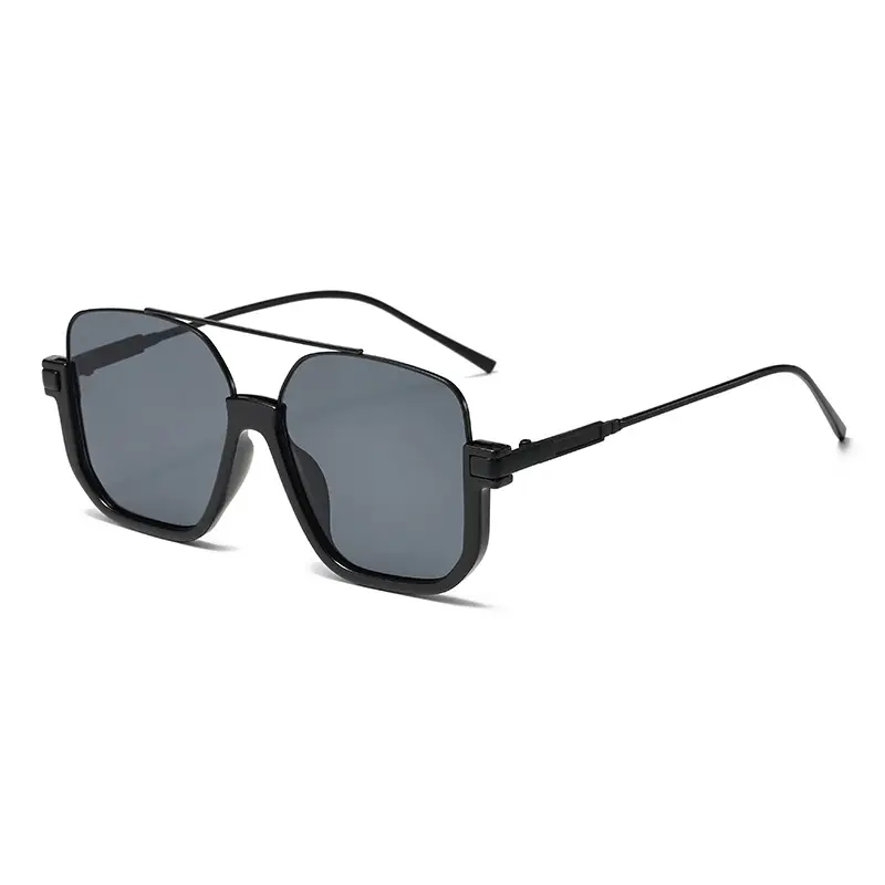 Women Sunglasses Big Face Trendy Brown Large Frame