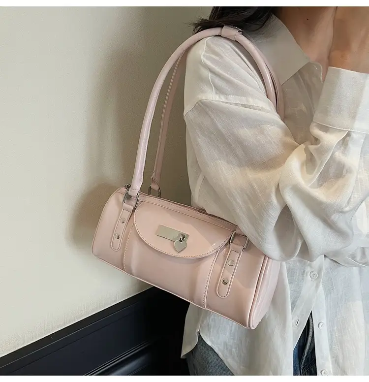 Women's White Cylindrical Shoulder Bag 2025 — feature 13
