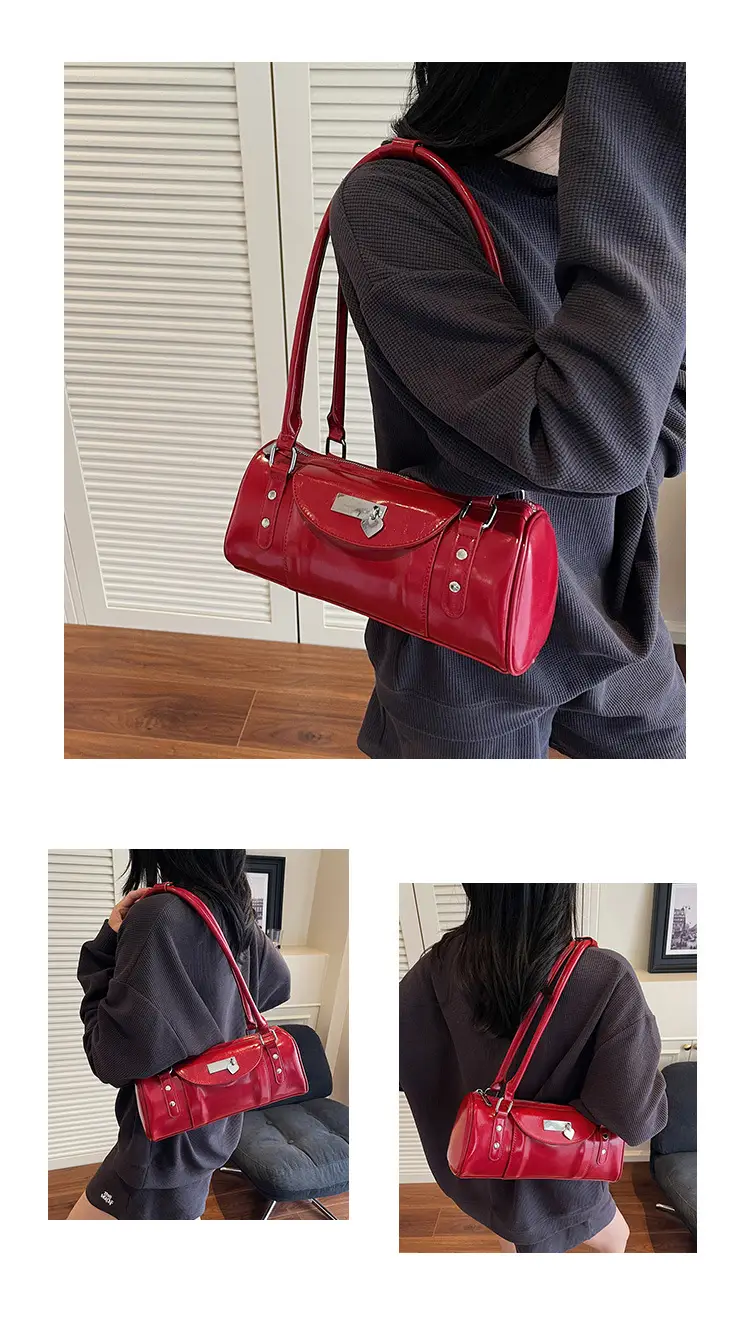 Women's White Cylindrical Shoulder Bag 2025 — feature 23