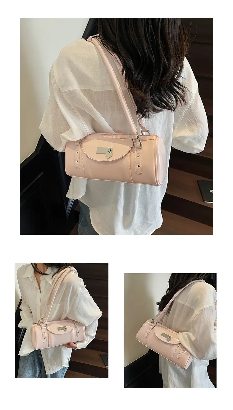 Women's White Cylindrical Shoulder Bag 2025 — feature 24