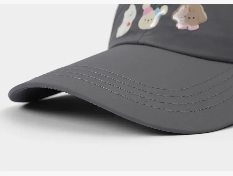 Summer Cartoon Puppy Baseball Cap for Women with Sun Protection — feature 9
