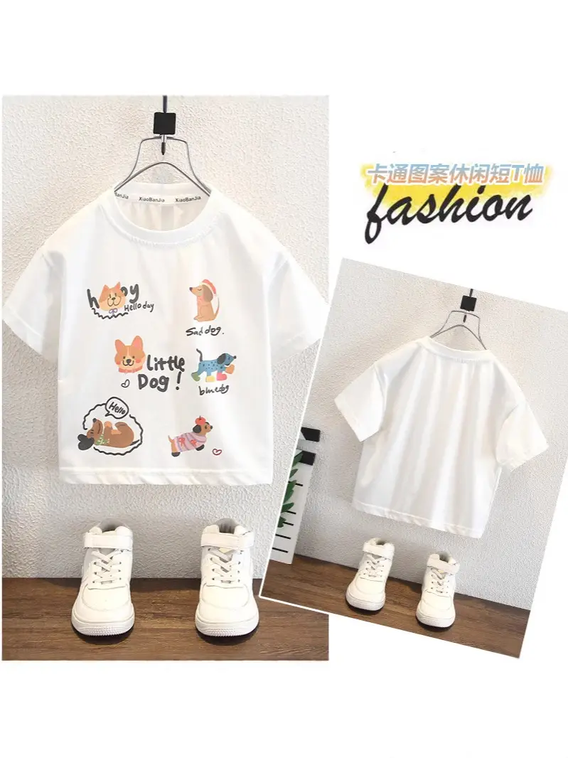 8239 Boys T-Shirt White 2026 New Model - Image 4