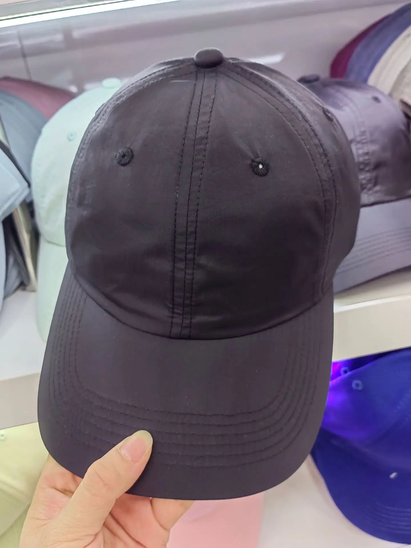 Men's Light Grey Baseball Cap Sun Protection - Image 3