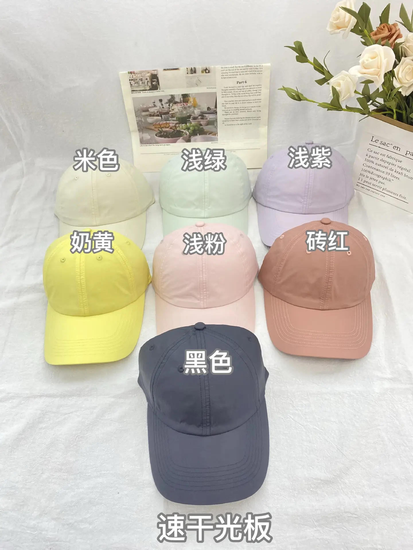Men's Light Grey Baseball Cap Sun Protection - Image 6