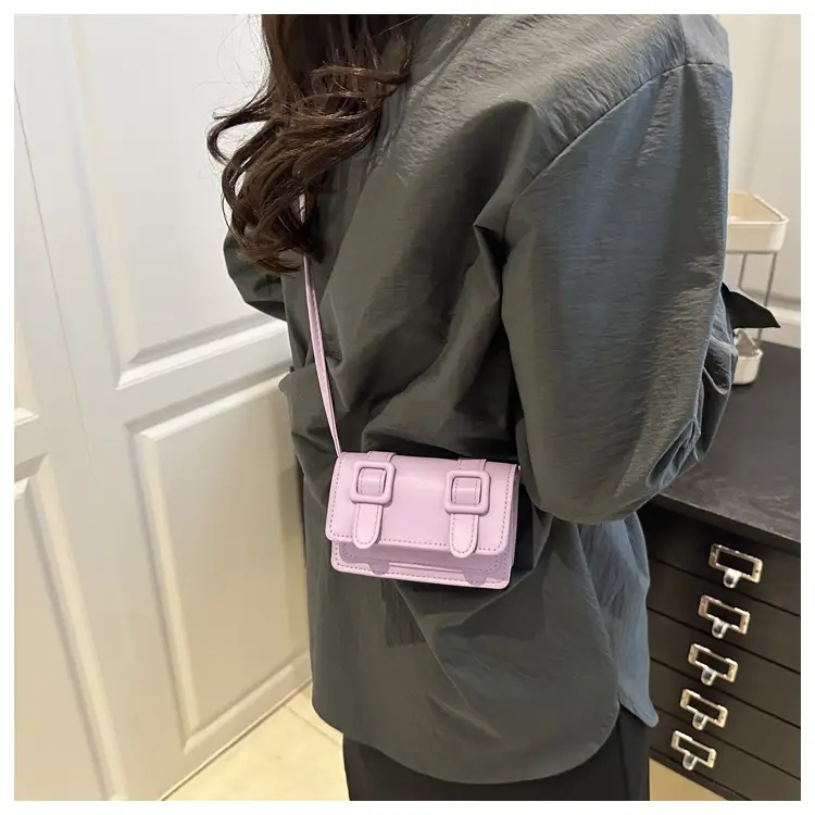 Trendy Pink Square Coin Purse Shoulder Crossbody 2025 — feature 11