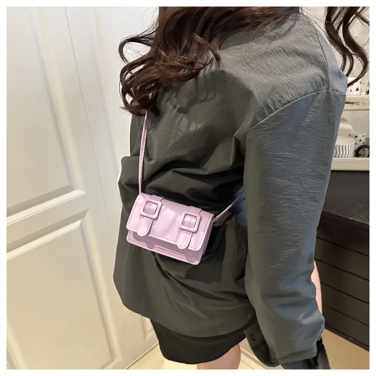 Trendy Pink Square Coin Purse Shoulder Crossbody 2025 — feature 12