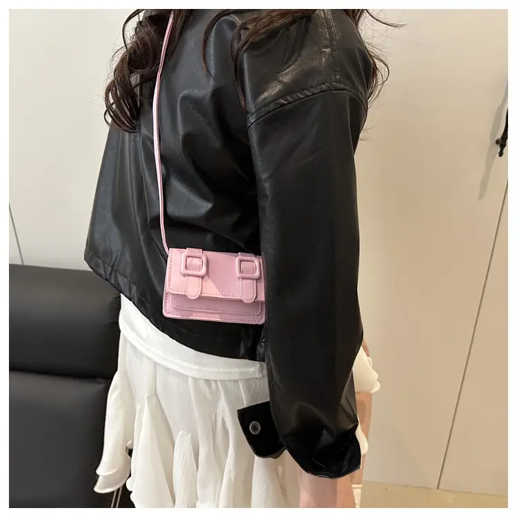 Trendy Pink Square Coin Purse Shoulder Crossbody 2025 — feature 18