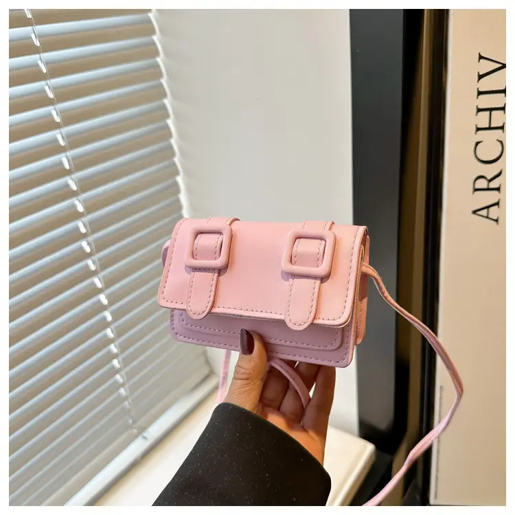 Trendy Pink Square Coin Purse Shoulder Crossbody 2025 — feature 29