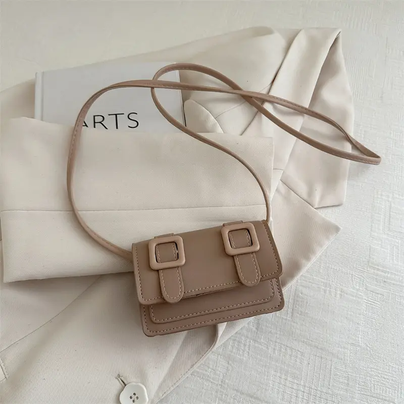 Trendy Pink Square Coin Purse Shoulder Crossbody 2025 - Image 2