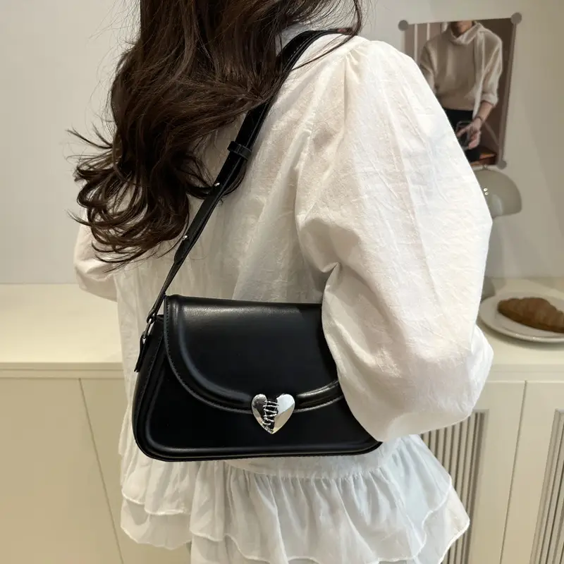 Korean Style Women's Square Crossbody Bag Beige 2025 - Image 9