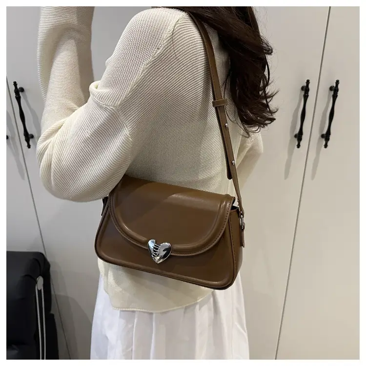 Korean Style Women's Square Crossbody Bag Beige 2025 — feature 21