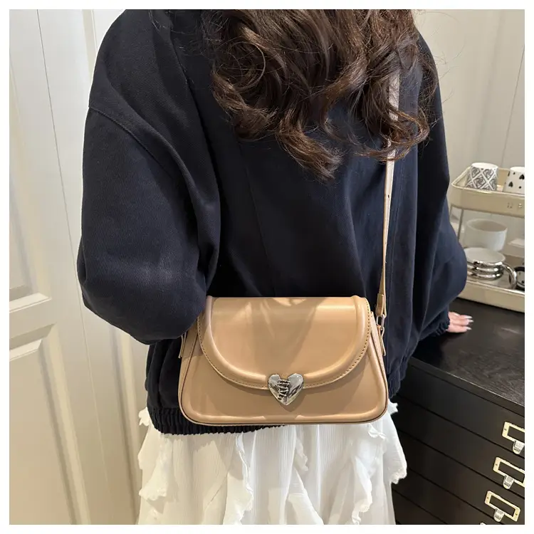Korean Style Women's Square Crossbody Bag Beige 2025 — feature 9