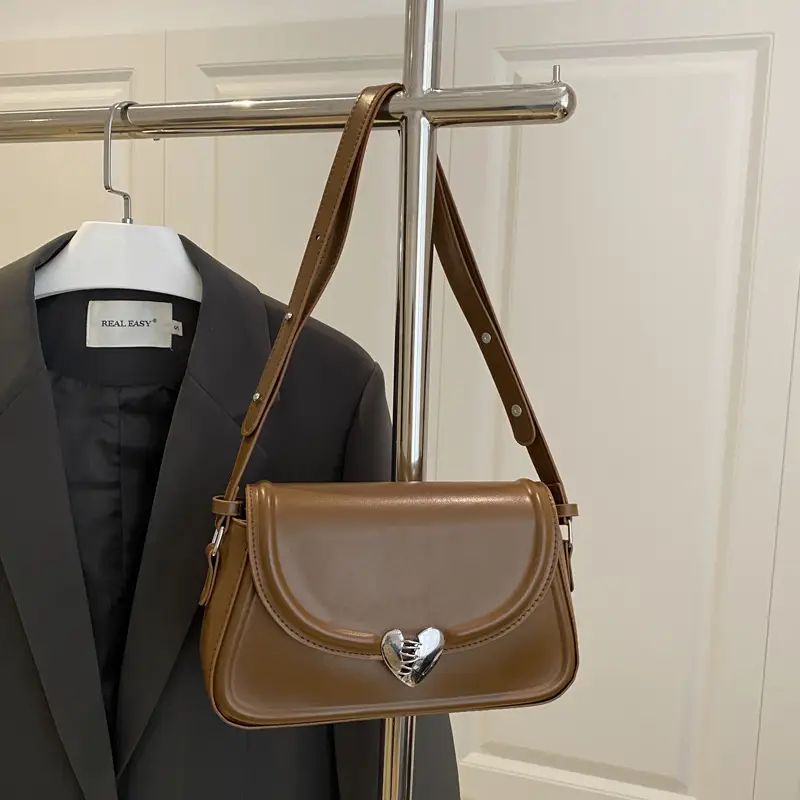 Korean Style Women's Square Crossbody Bag Beige 2025 - Image 4