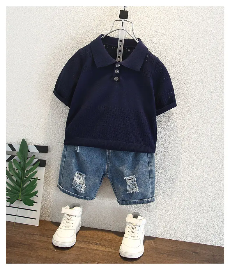 Boys Knitted Polo Shirt Summer Top 2026 — feature 11