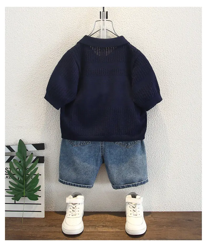 Boys Knitted Polo Shirt Summer Top 2026 — feature 12