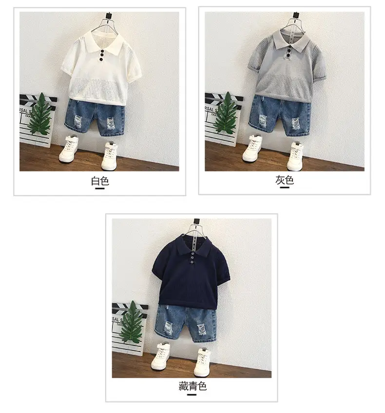 Boys Knitted Polo Shirt Summer Top 2026 — feature 4