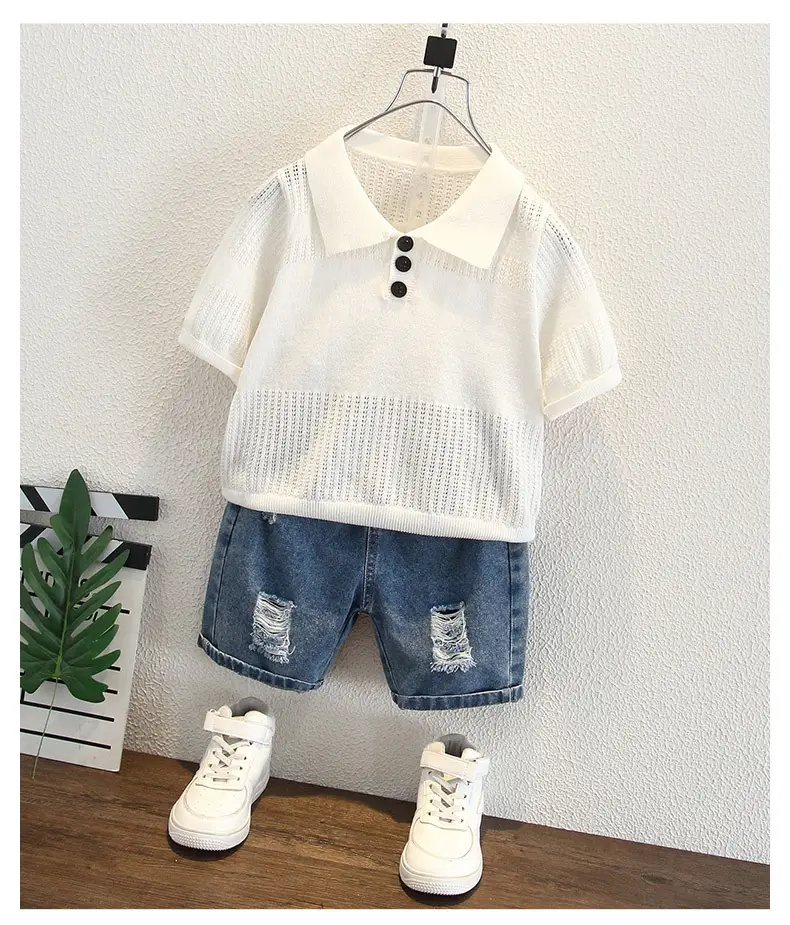 Boys Knitted Polo Shirt Summer Top 2026 — feature 6