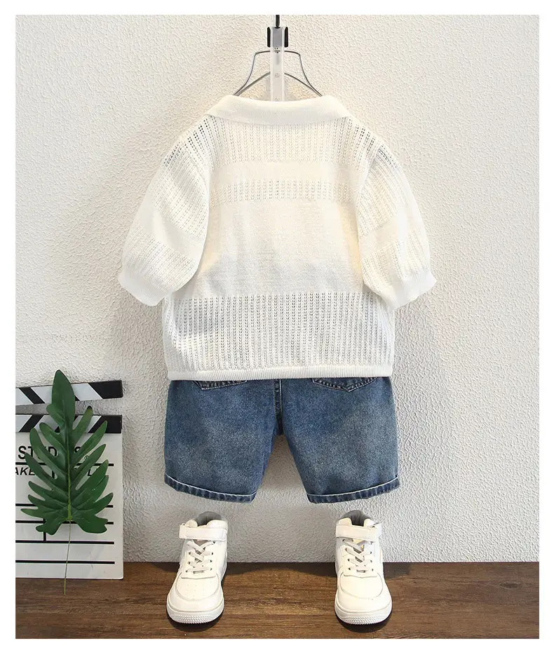 Boys Knitted Polo Shirt Summer Top 2026 — feature 7