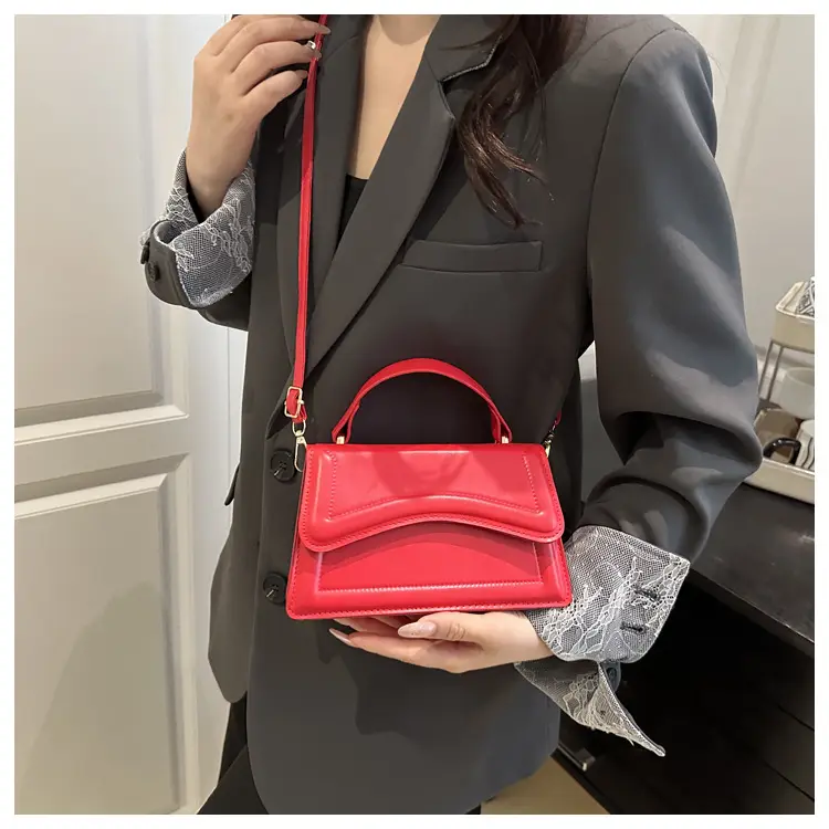 Purple Textured Shoulder Bag for Women — feature 11