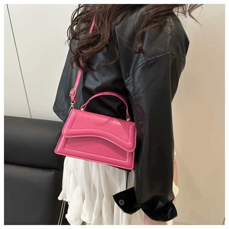 Purple Textured Shoulder Bag for Women — feature 21
