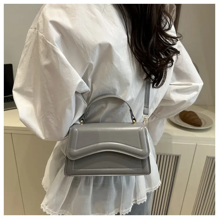 Purple Textured Shoulder Bag for Women — feature 23
