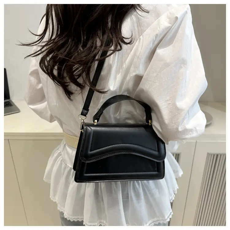 Purple Textured Shoulder Bag for Women — feature 24