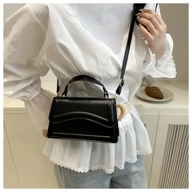 Purple Textured Shoulder Bag for Women — feature 25