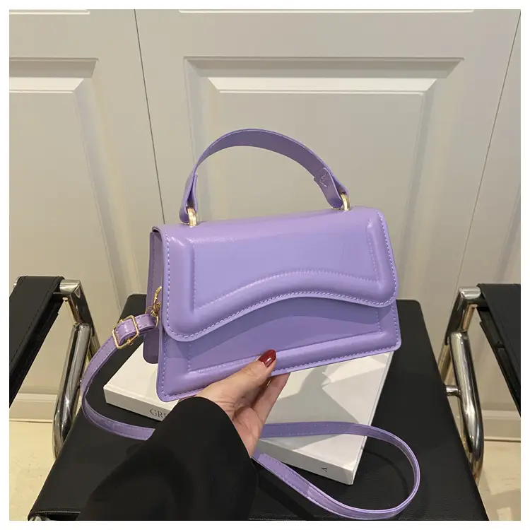 Purple Textured Shoulder Bag for Women — feature 27